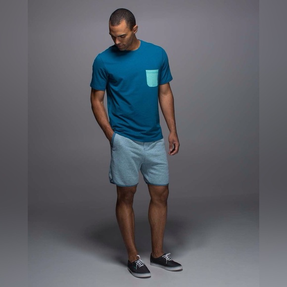 Lululemon Sundown Short in Heathered Tofino Teal Size Medium. - Picture 1 of 16